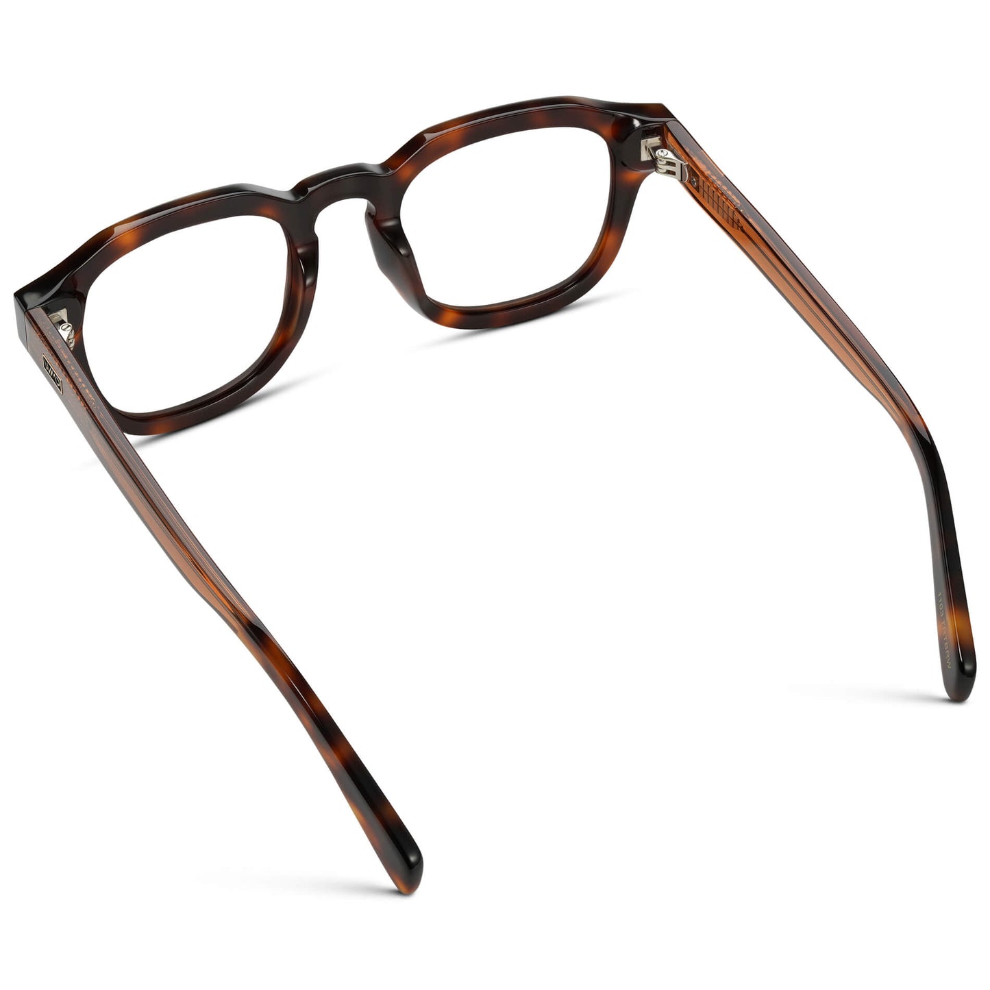 Havana Tortoise || Men's Square Prescription Eyeglasses with Tortoise Acetate Frame and Clear Prescription Lens