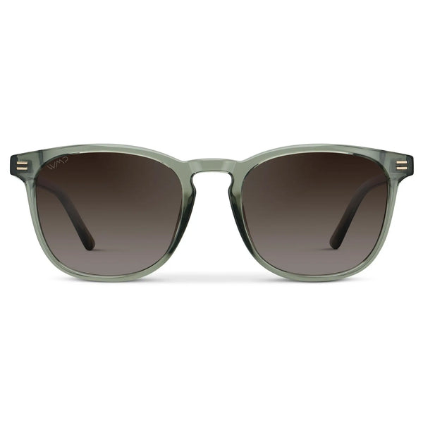 Nick | Polarized - Sage Green / Brown Gradient Lens
