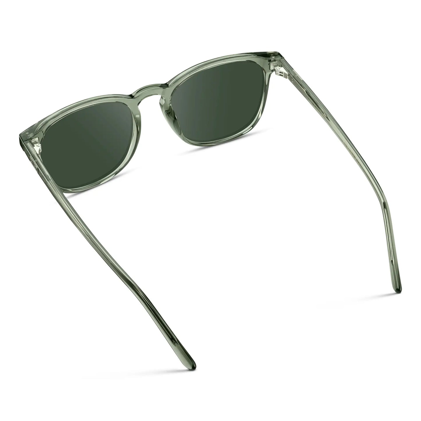 Sage Green / G15 || Green Square Frame Prescription Sunglasses with Green Lenses