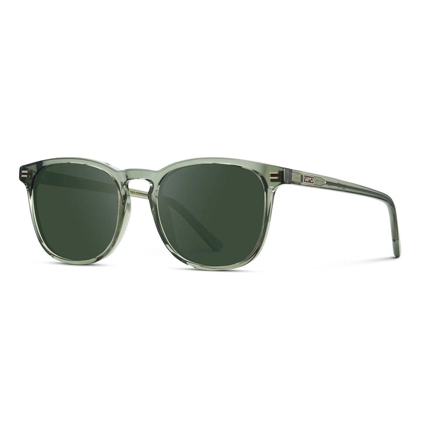 Sage Green / G15 || Green Square Frame Prescription Sunglasses with Green Lenses