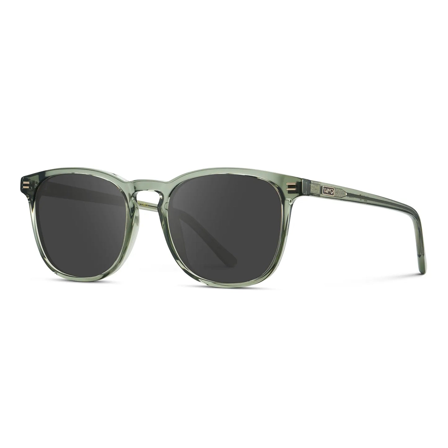 Sage Green / Grey Lens || Green Square Frame Prescription Sunglasses with Grey Lenses
