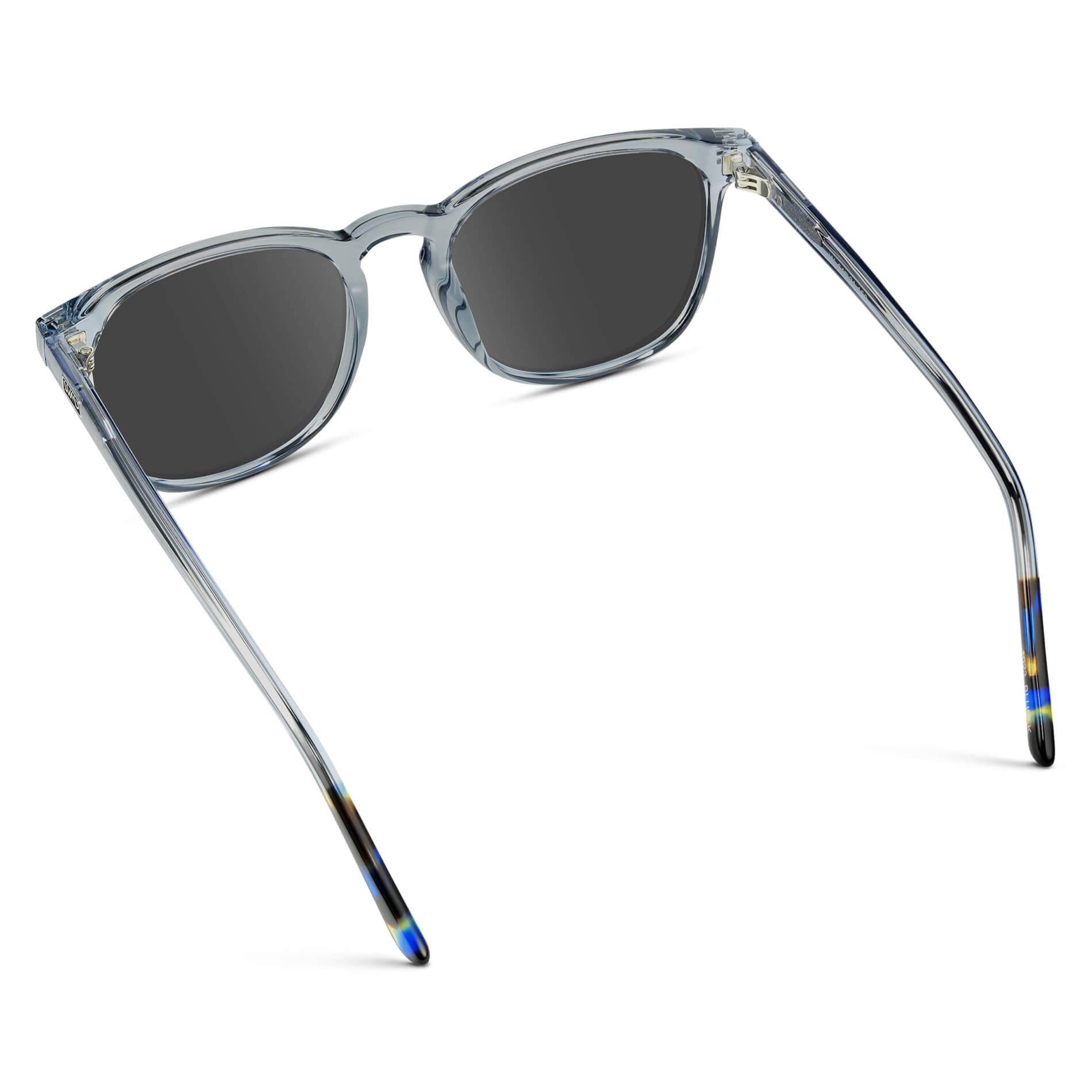 Crystal Cadet Grey / Grey Lens || Grey Square Frame Prescription Sunglasses with Grey Lenses