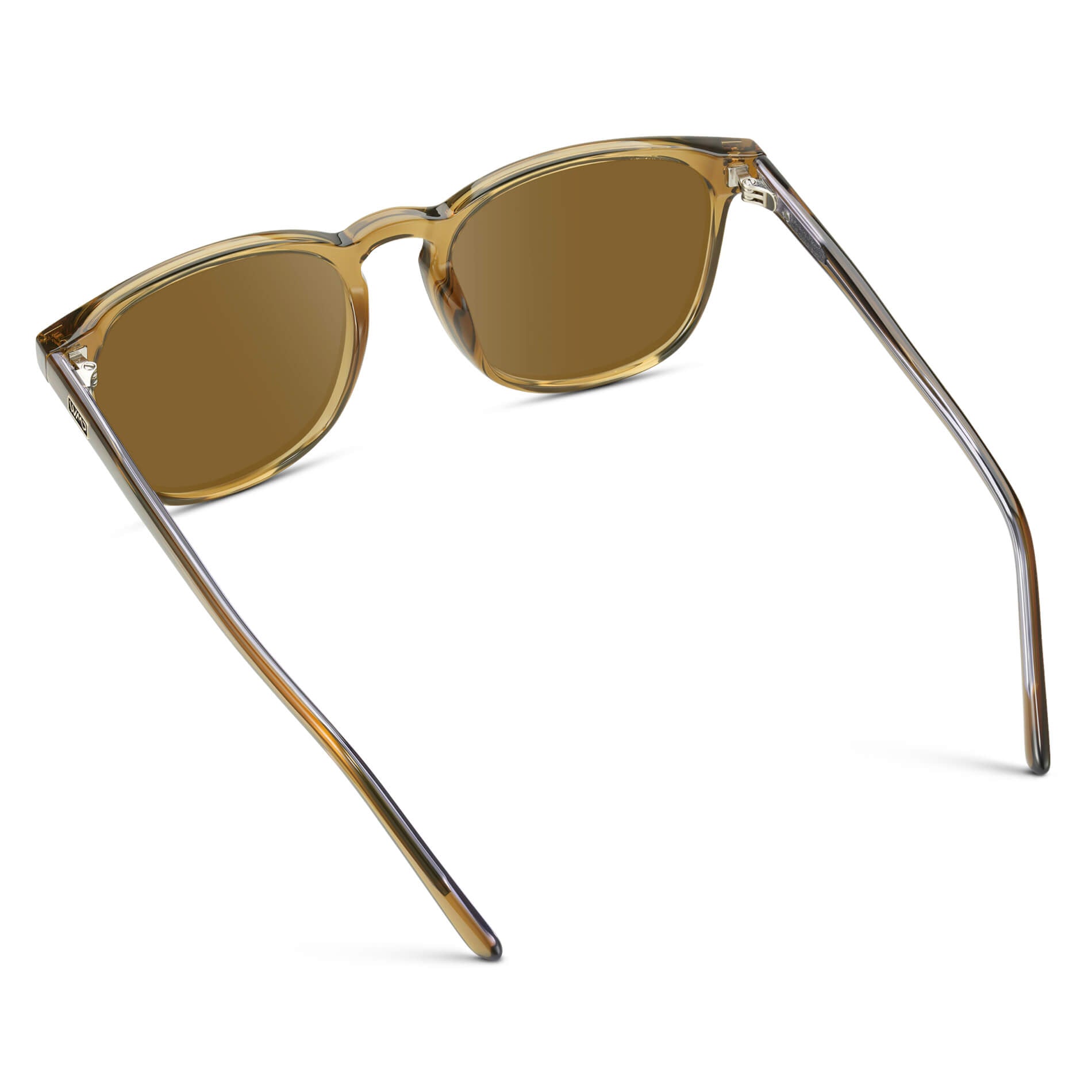 Crystal Verde / Amber Lens || Verde Square Frame Prescription Sunglasses with Brown Lenses