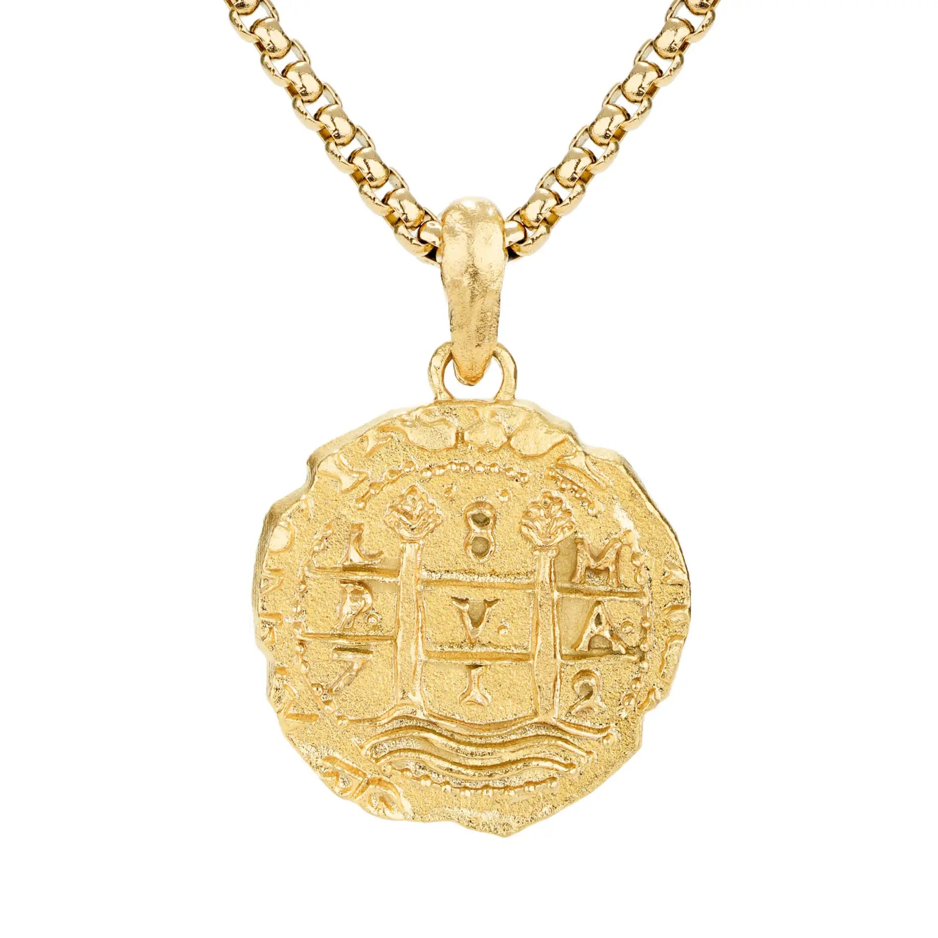 Oro | Shipwreck-Inspired Coin Pendant Necklace for Men – WMP Eyewear