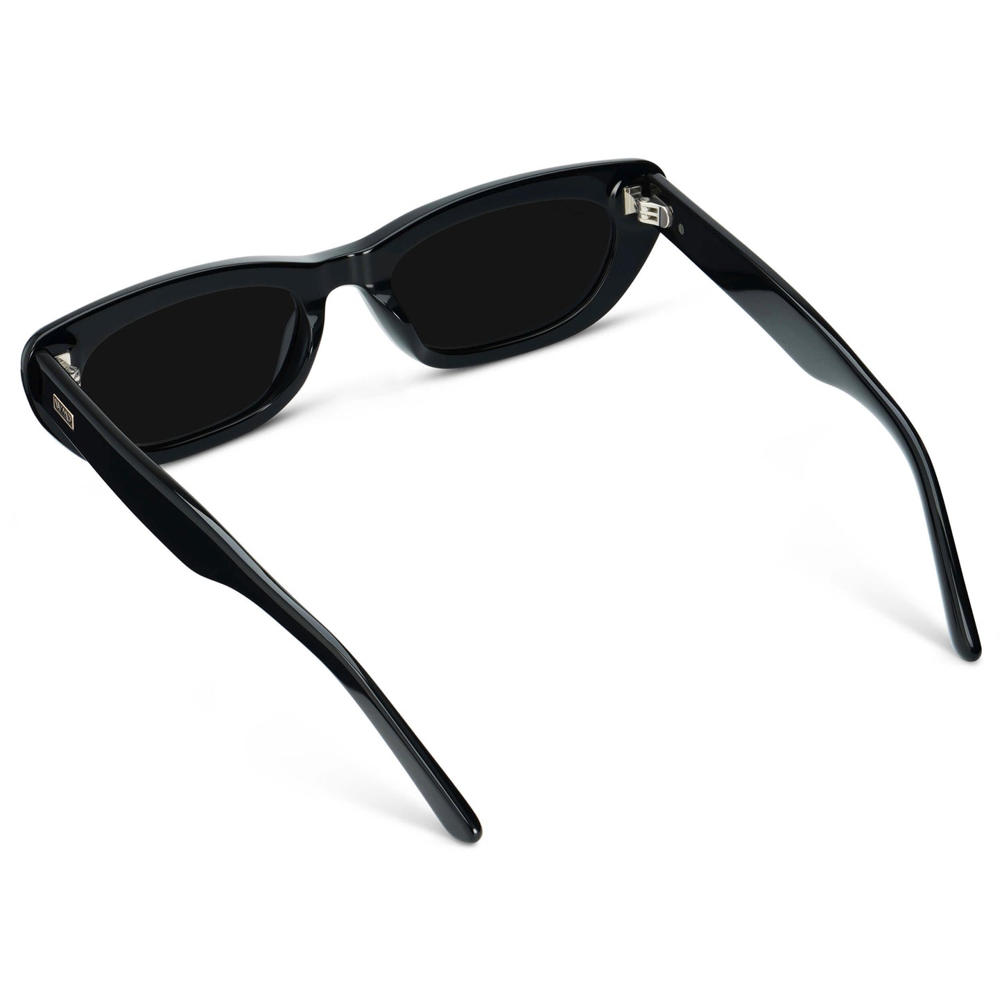 Black / Triple Black Lens || Women's Chunky Cat-Eye Sunglasses with Black Acetate Frame and Triple Black Non-Polarized Lens