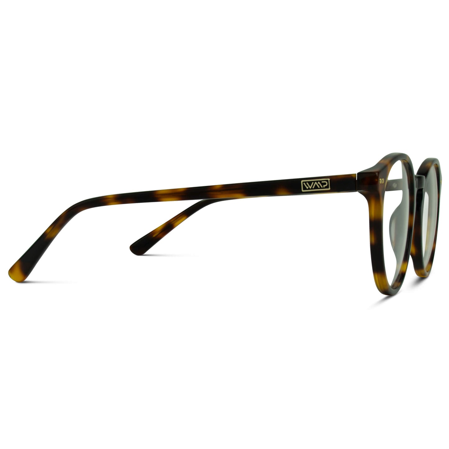 Tortoise Brown || Brown Round Frame Prescription Glasses with Clear Lenses