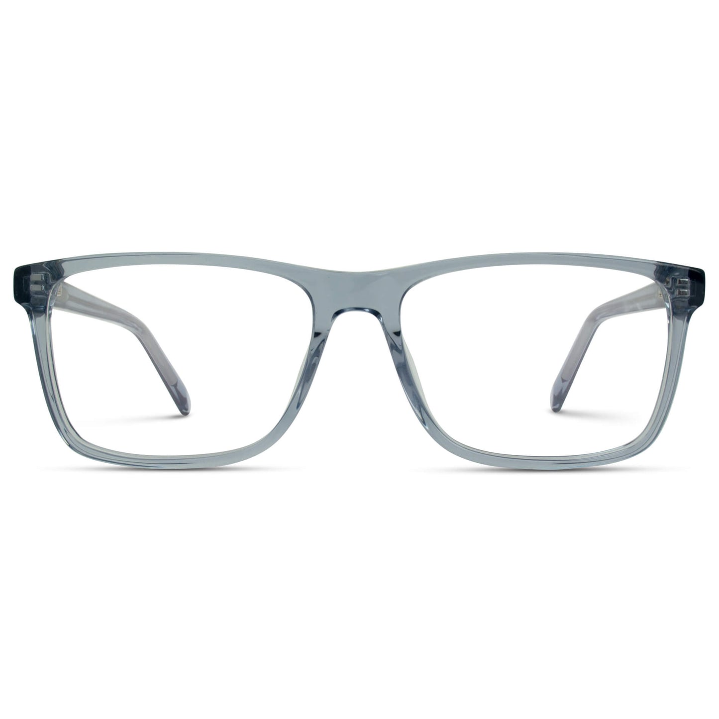 Denim Blue || Blue Rectangle Frame Blue Light Blocking Glasses for Computer Use