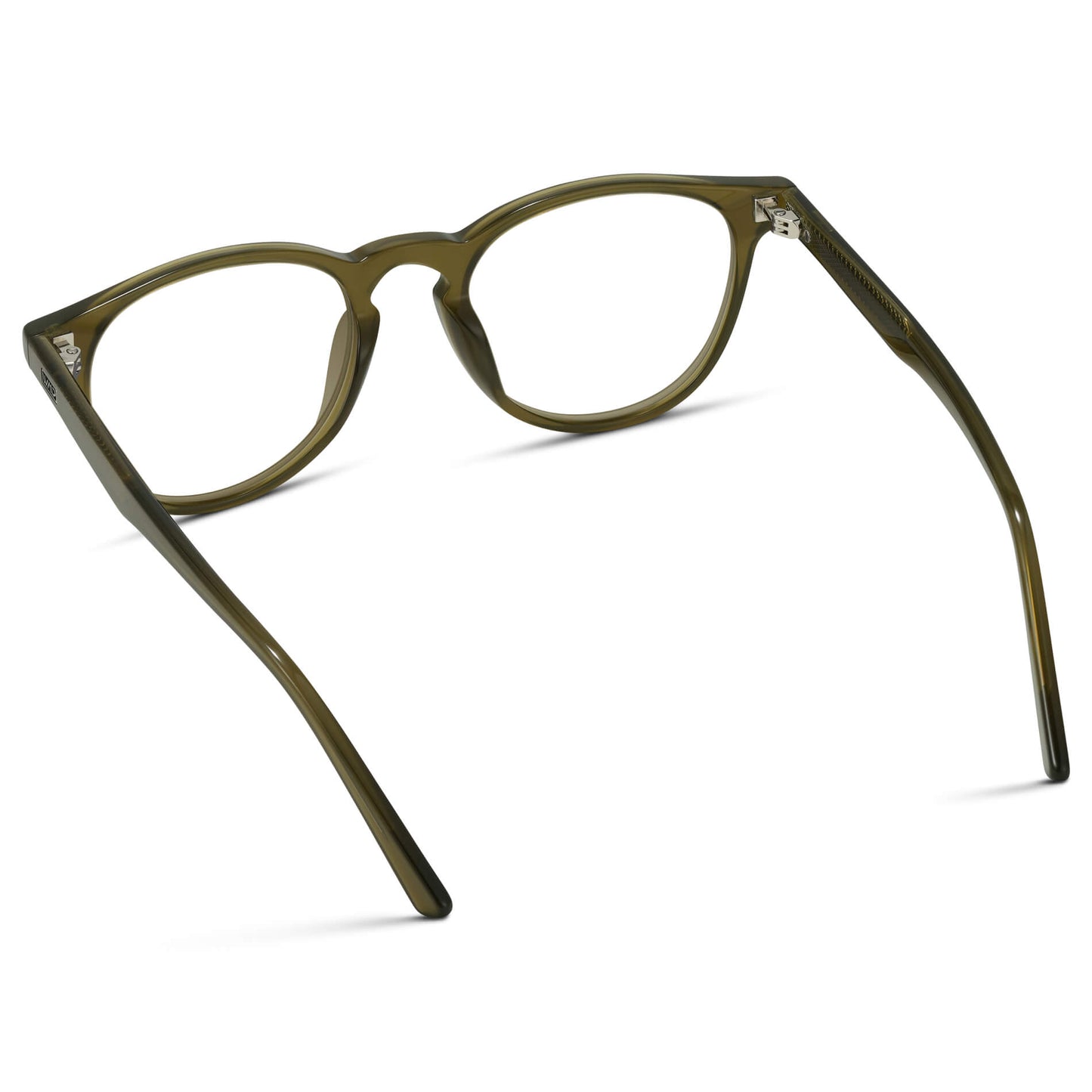 Saguaro Green || Round Eyeglasses with Green Frame and Clear Lenses