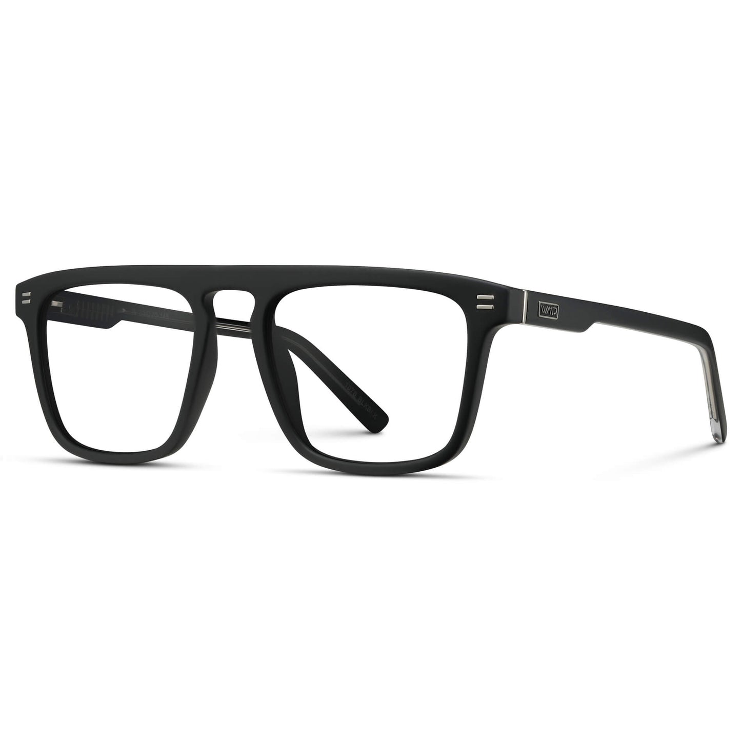 Matte Black || Prescription Frames with Clear Lens