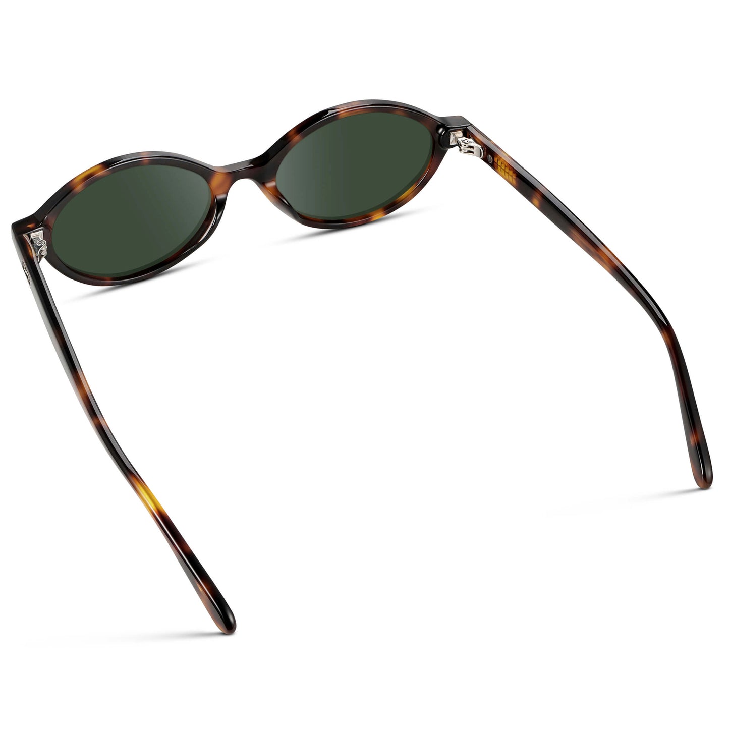 Brown Tortoise / G15 || Women's Prescription Sunglasses with Brown Tortoise Acetate Frame and Green Lens