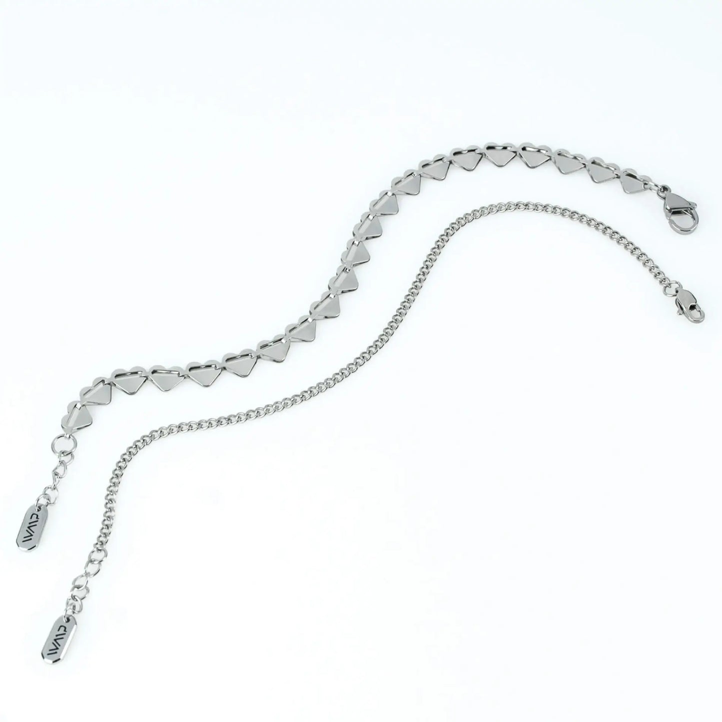 Silver || Affordable and Adjustable Silver Bracelet Set for Women