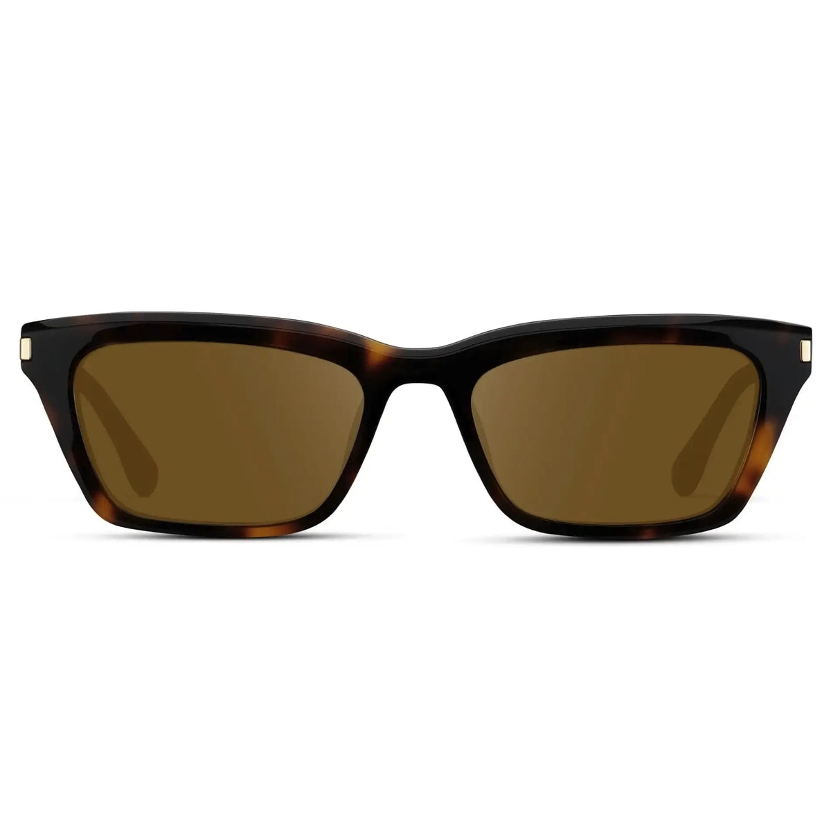 Brown Tortoise / Amber || Women's Cat Eye Prescription Sunglasses with Brown Tortoise Frame and Amber Lenses on a white background