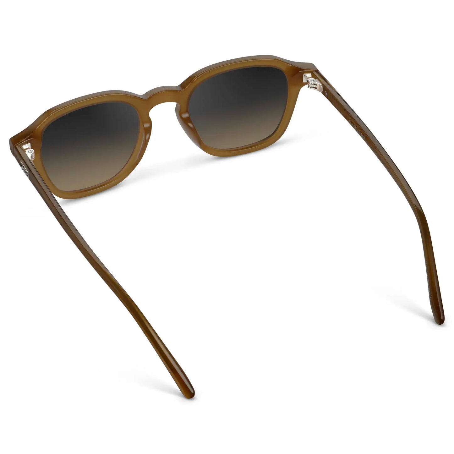 Dune Brown / Grey Brown Gradient Lens || Men's Geometric Square Sunglasses with Dune Brown Acetate Frame and Grey Brown Gradient Polarized Lens