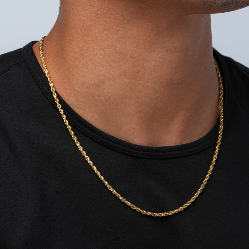 Gold || Twisted Gold Chain Necklace