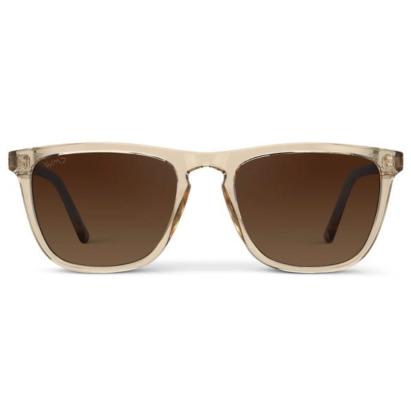 Wesley | Polarized - Sand Brown / Brown Gold Gradient Lens