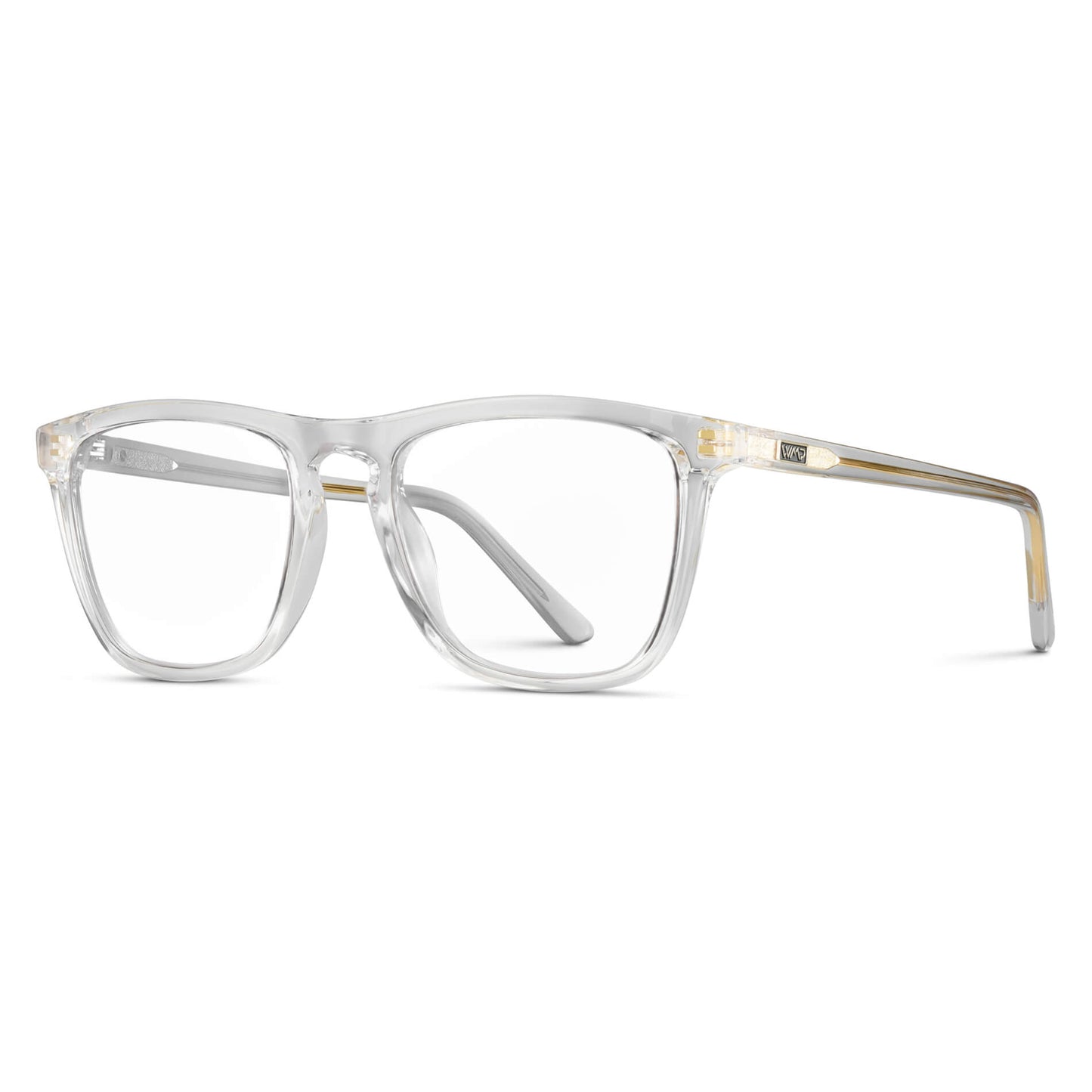 Clear || Clear Square Frame Prescription Glasses with Clear Lenses