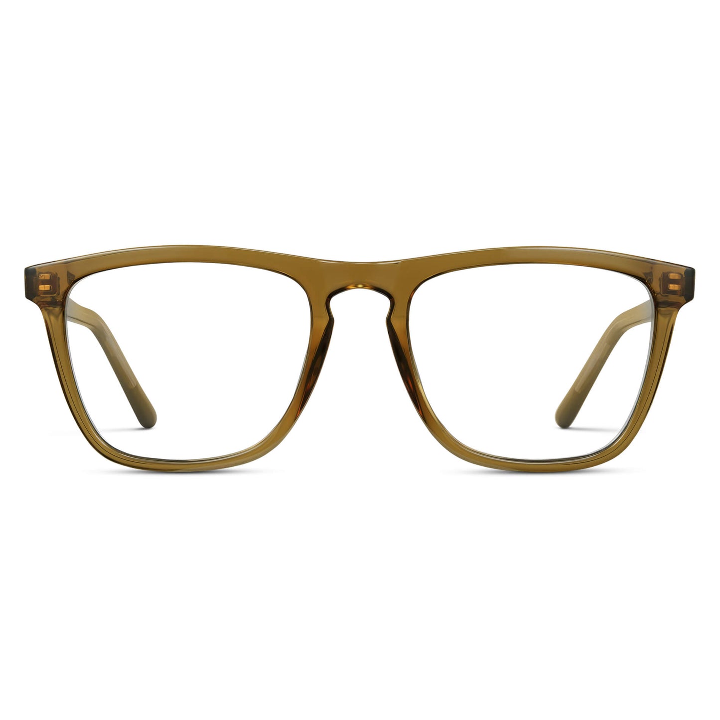 Crystal Verde || Crystal Verde Square Frame Prescription Glasses with Clear Lenses