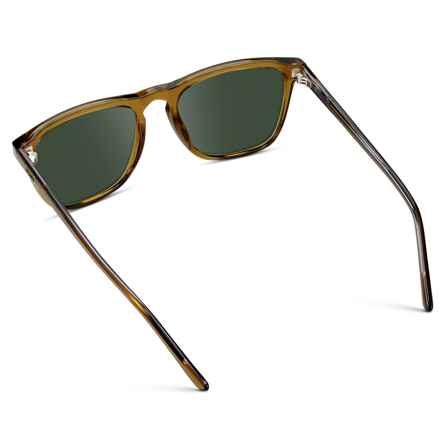 Crystal Verde / G15 Lens || Crystal Verde Square Frame Prescription Sunglasses with Green Lenses