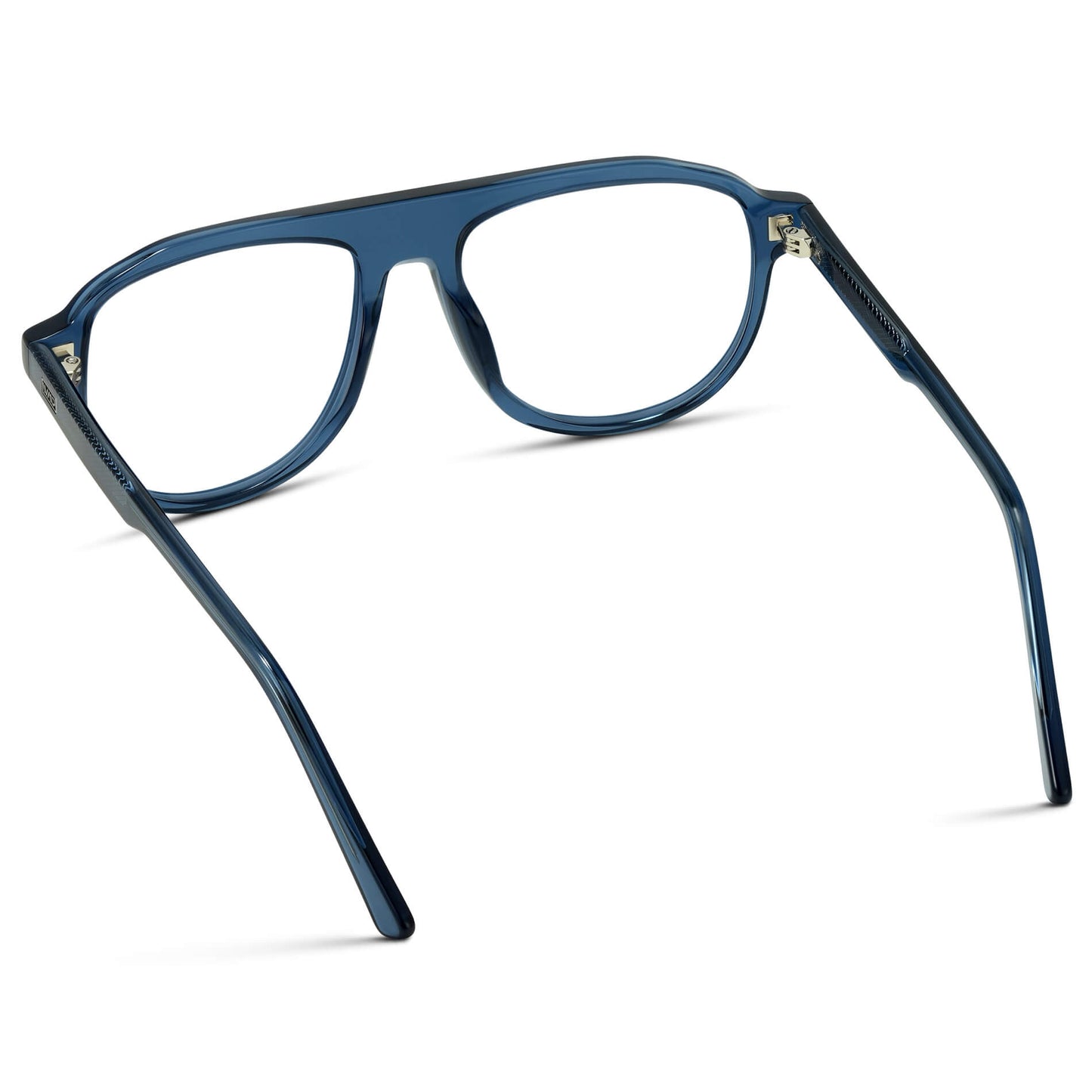 Crystal Cobalt || Aviator Eyeglasses with Crystal Cobalt Blue frame and Prescription clear lens