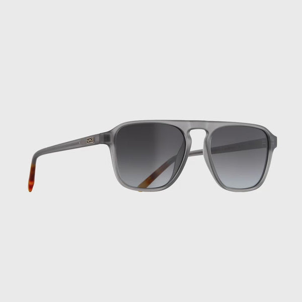 Moonrock Grey / Black Gradient Lens || Single Bridge Aviator Sunglasses with Grey Acetate Frame