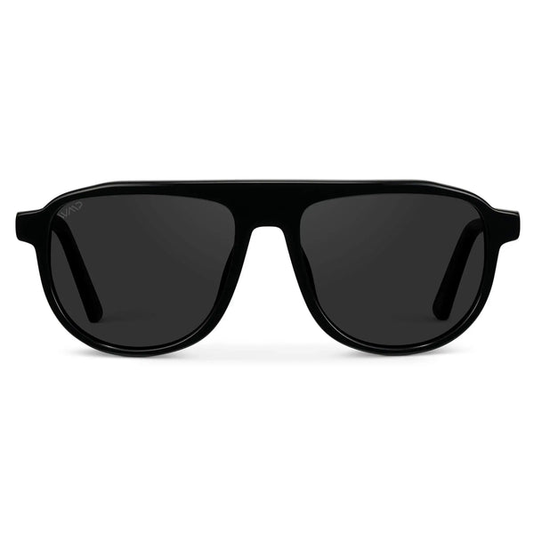 Wyatt | Polarized - Glossy Black / Black Lens