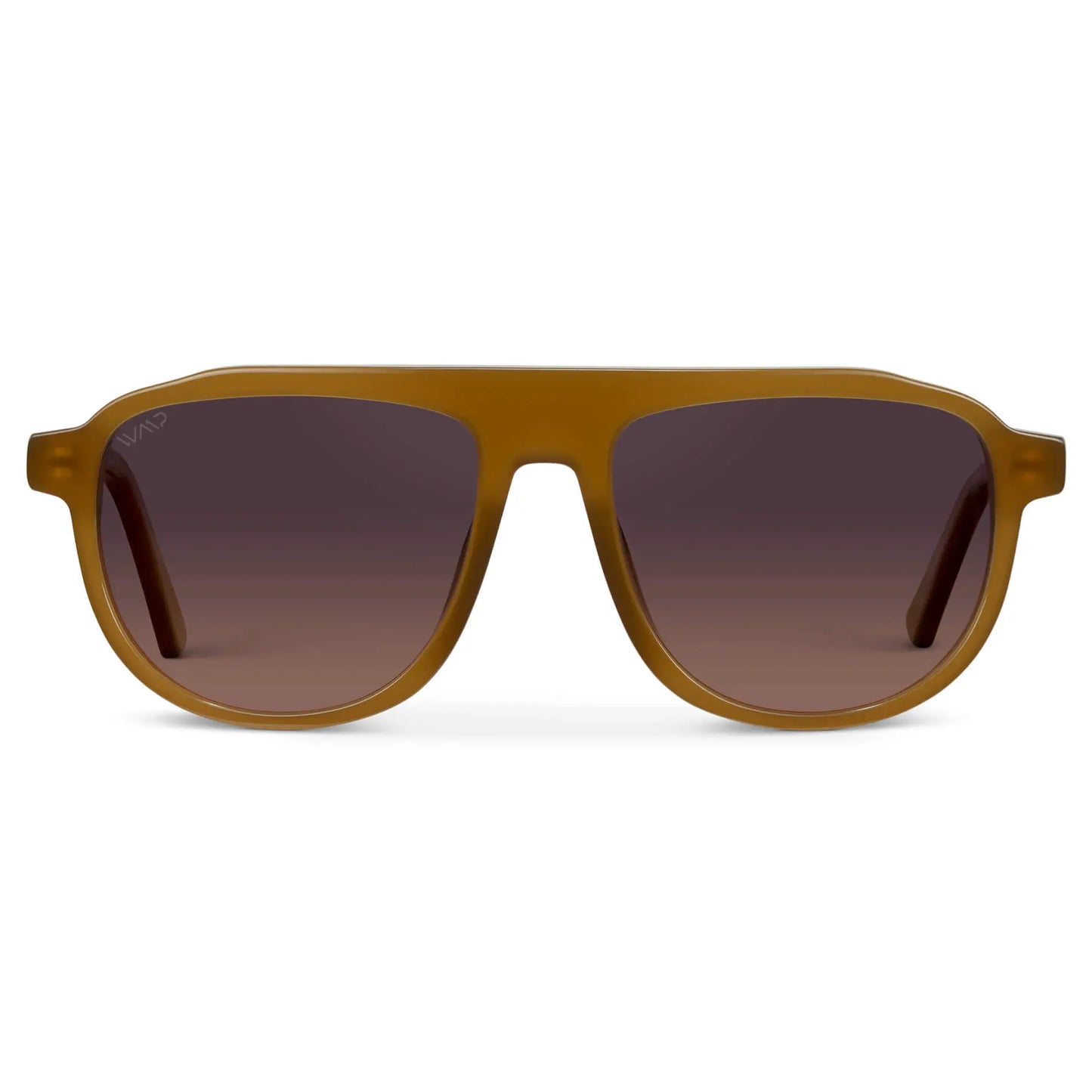 Dune Brown / Maroon Brown Lens || Brown Aviator Sunglasses with Brown Polarized Lenses