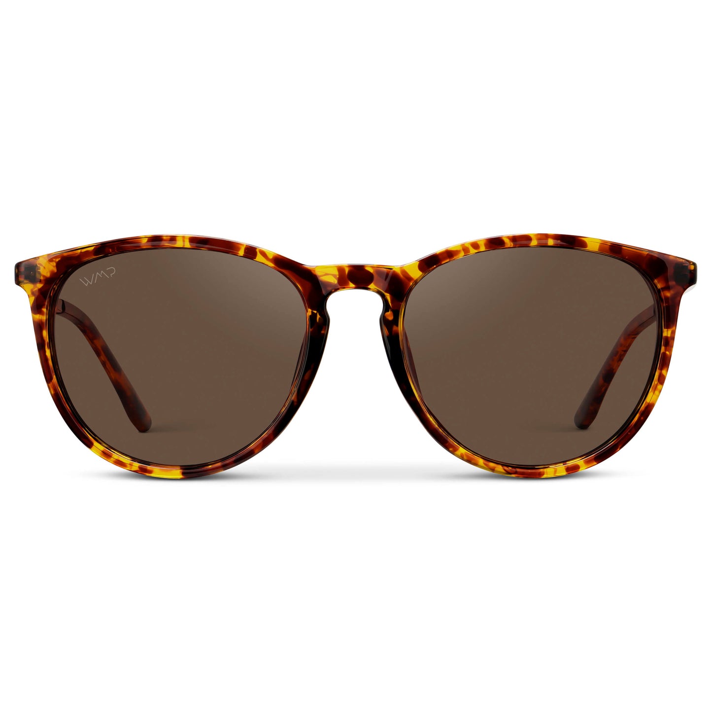 Tortoise / Brown Lens || Classic Round Frame Sunglasses with Tortoise Frame and Brown Lenses