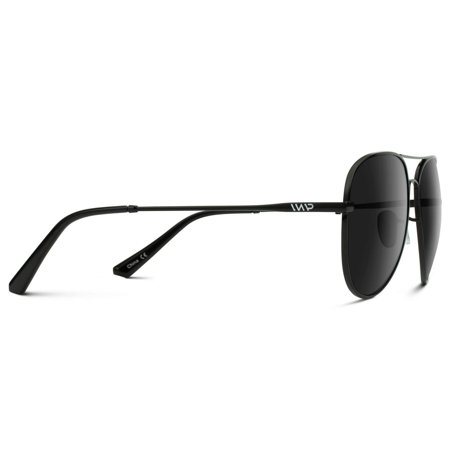 Full Black || Lightweight Classic Aviator Sunglasses with Black Stainless Steel Frame