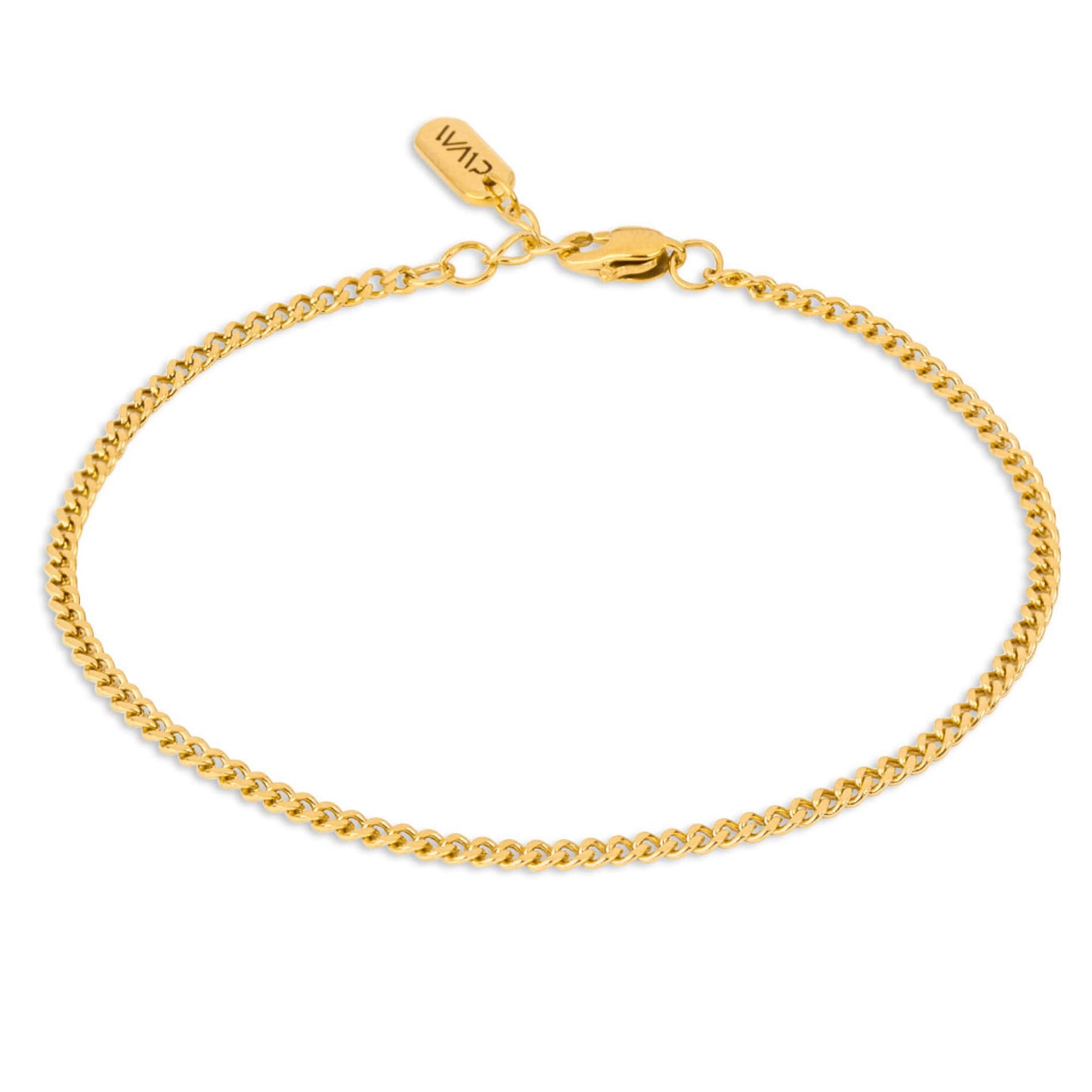 Gold || Minimalist Bracelet for Women with 14K Plated Cuban Link Chain Detail
