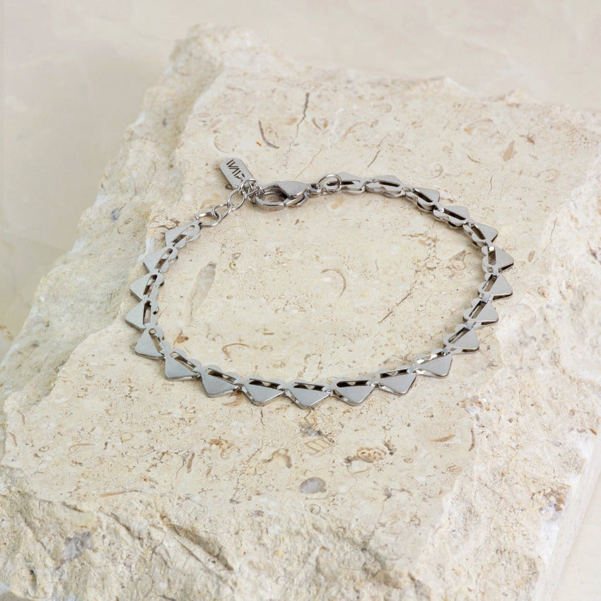 Silver || Affordable and Adjustable Silver Heart Bracelet for Women