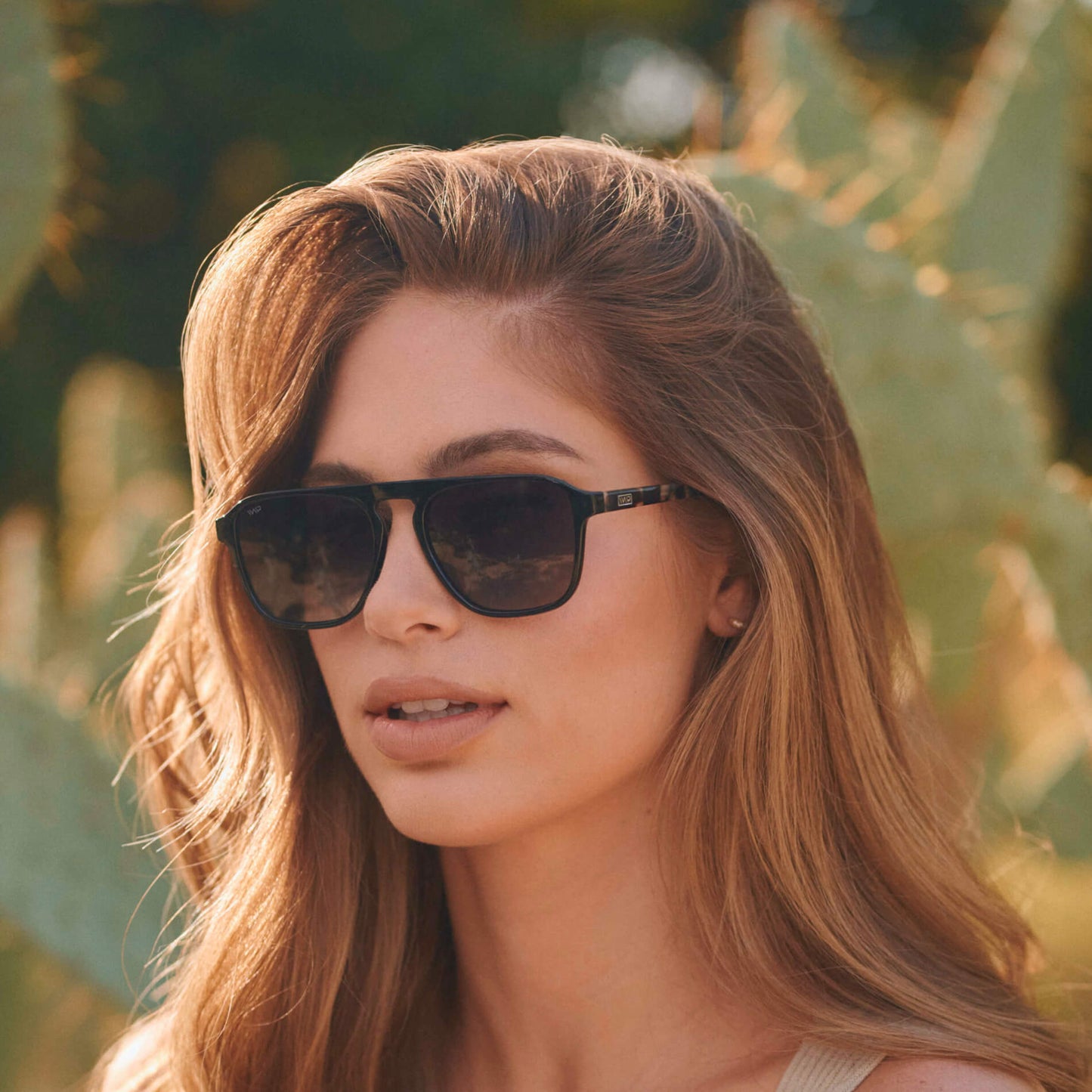 Black Beige Tort / Black Gradient Lens || Black Single Bridge Aviator Sunglasses with Black Polarized Lenses