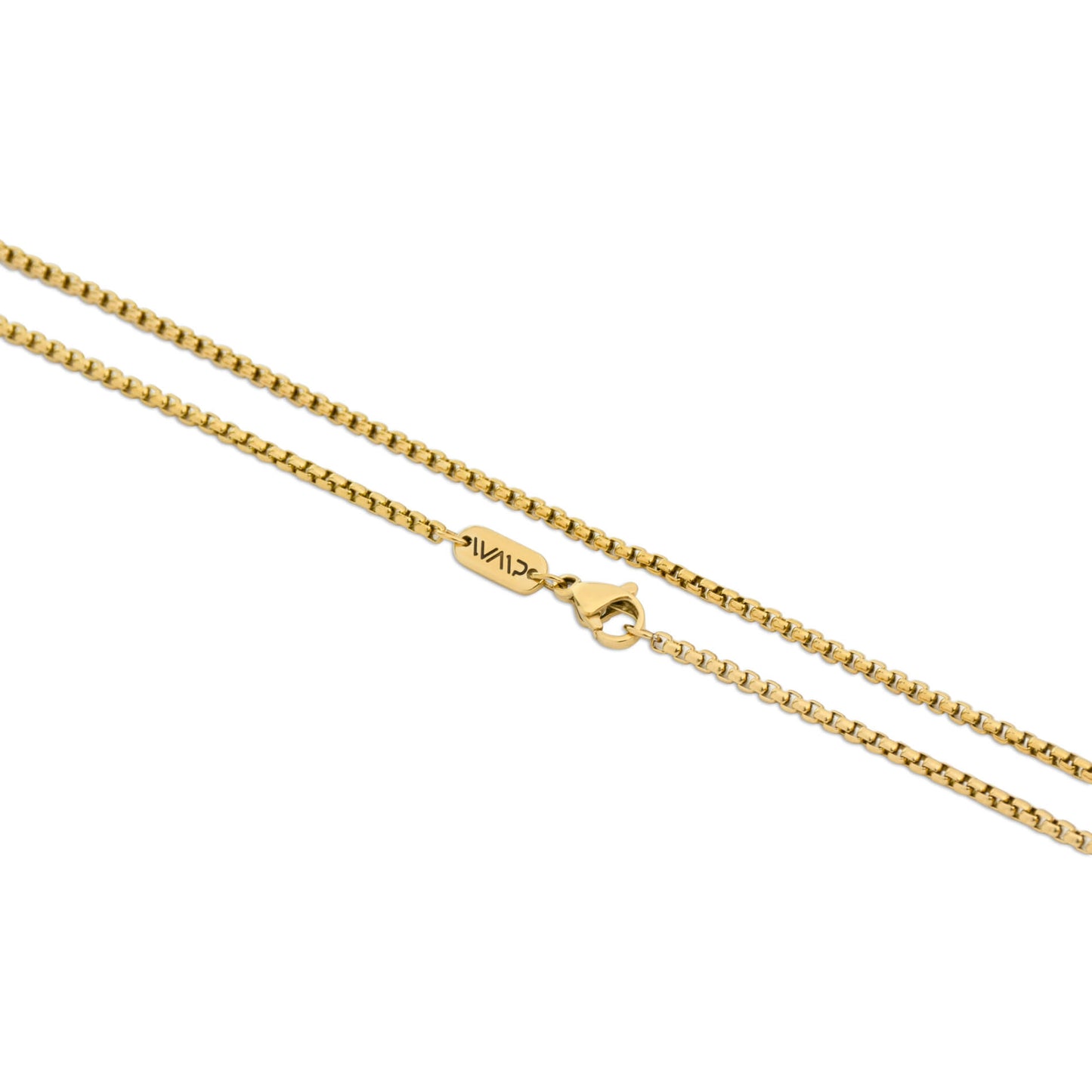 Gold / Dusk Black Pendant || Handmade Staple Necklace with 14K Gold Plated Chain and Black Porcelain Pendant