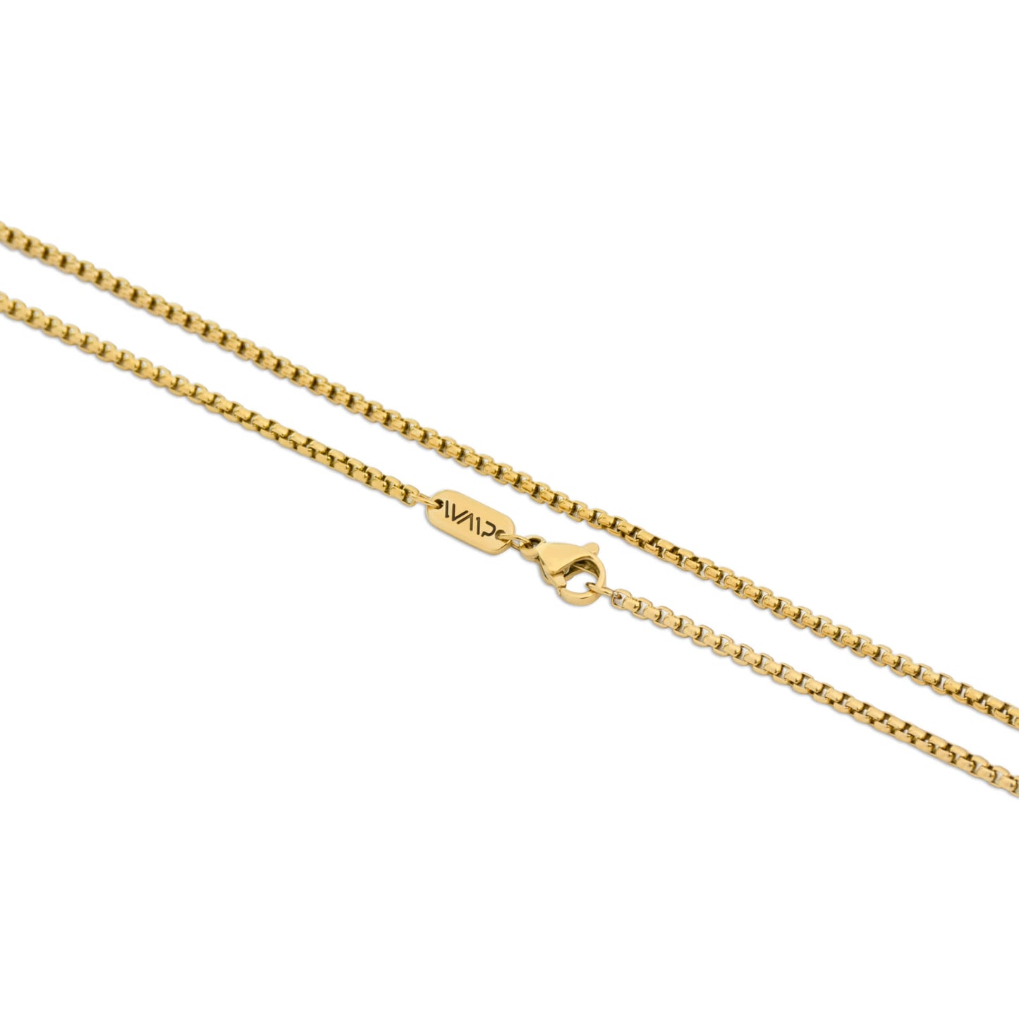 Gold / Napier Green Pendant || 14K Gold Plated Rolo Box Chain Pendant Necklace