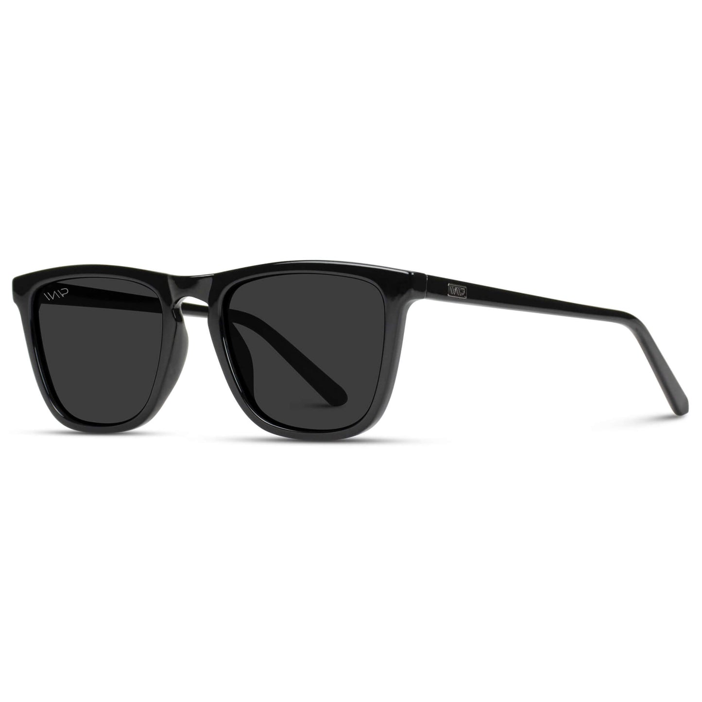 The Obsidian Kit || Men's Gift Kit including Two Pairs of Black Acetate Frame Polarized Black Lens Sunglasses, a stainless steel cuff bracelet, and a stainless steel and polyester rope braided bracelet in gold and black