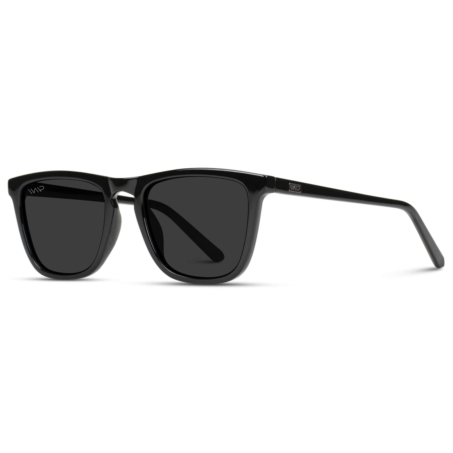 The Obsidian Kit || Men's Gift Kit including Two Pairs of Black Acetate Frame Polarized Black Lens Sunglasses, a stainless steel cuff bracelet, and a stainless steel and polyester rope braided bracelet in gold and black