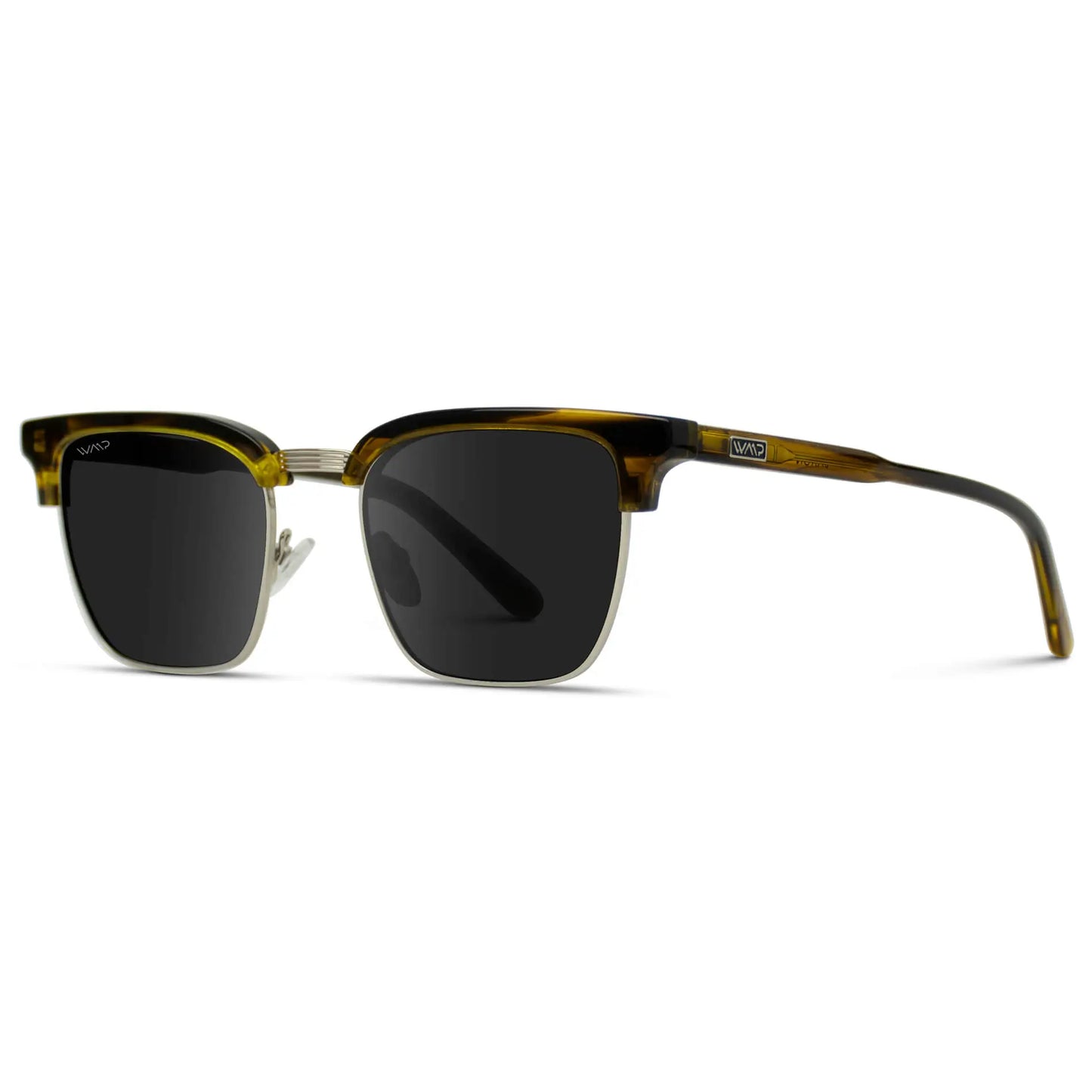 Palo Verde Tortoise / Black Lens || Palo Verde Tortoise Horn Rimmed Polarized Sunglasses with Black Lenses