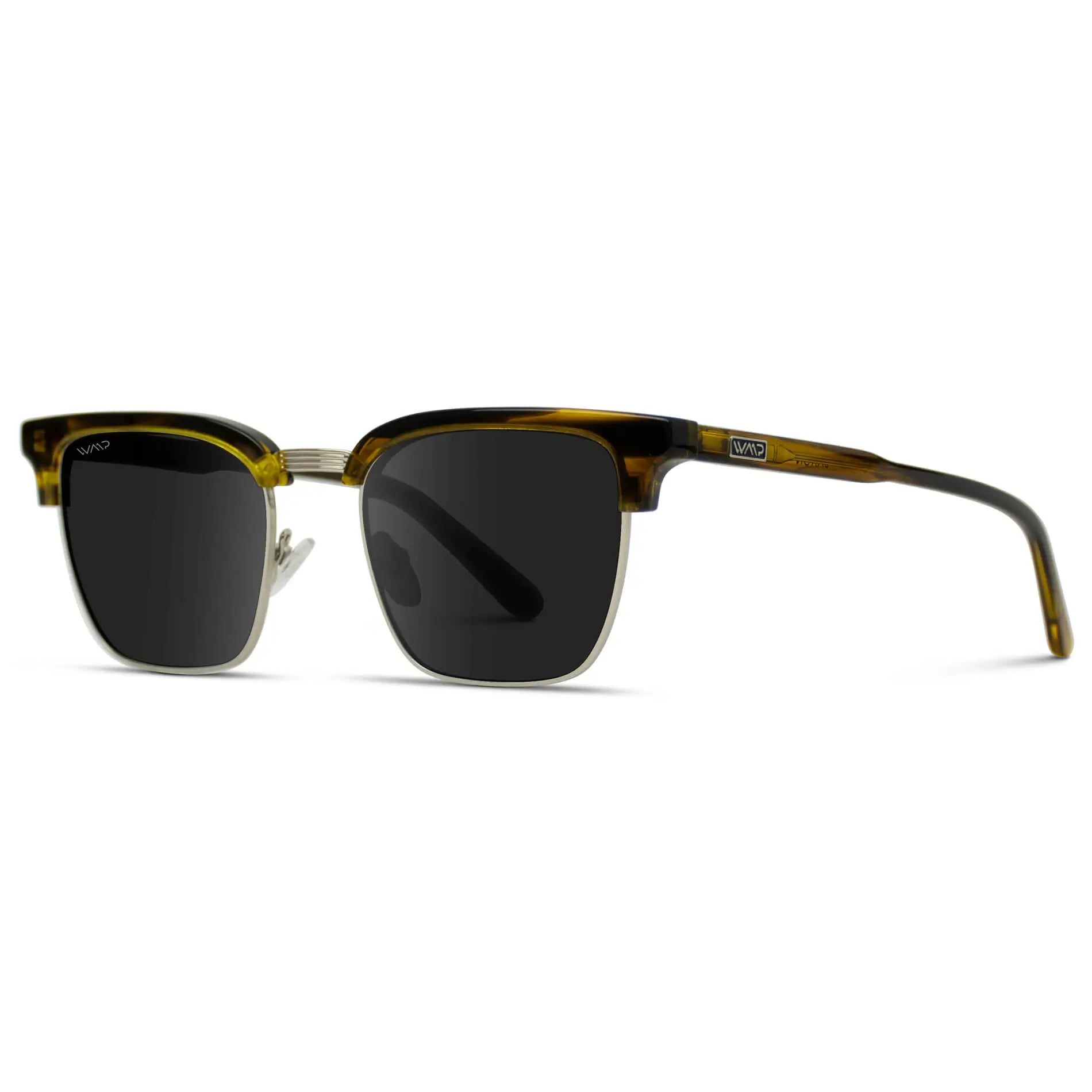 Palo Verde Tortoise / Black Lens || Palo Verde Tortoise Horn Rimmed Polarized Sunglasses with Black Lenses