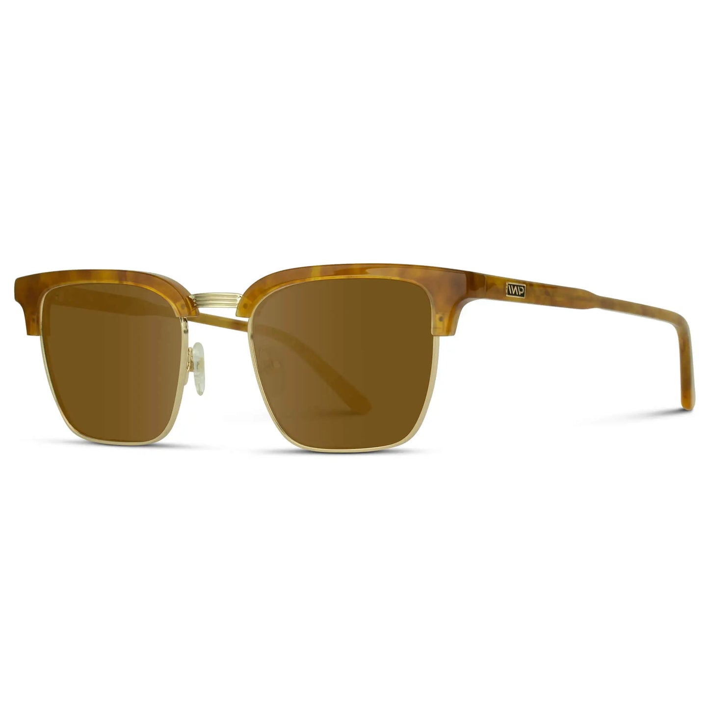 Savana Tortoise / Amber || Men's Brown Frame Tortoise Horn Rimmed Prescription Sunglasses with Brown Lenses