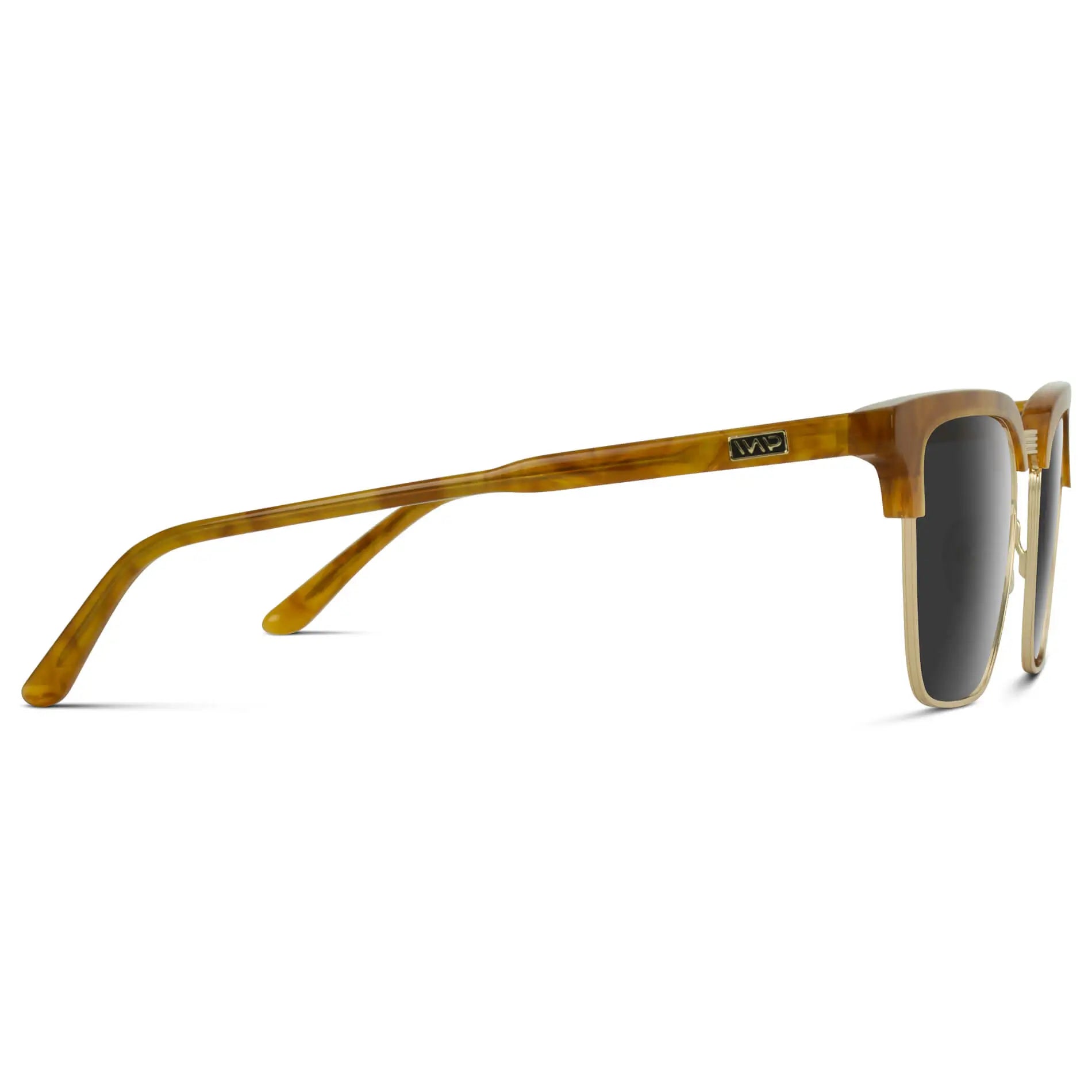 Savana Tortoise / Grey || Men's Brown Frame Tortoise Horn Rimmed Prescription Sunglasses with Grey Lenses