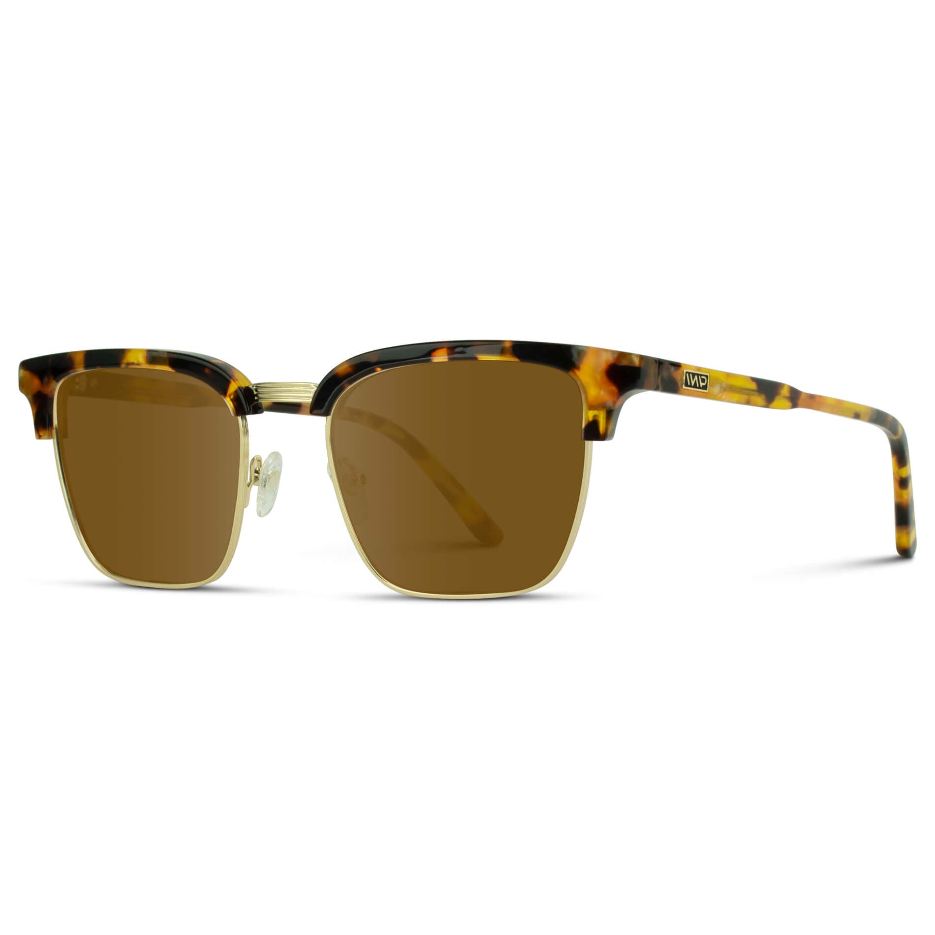 Blaze Tortoise / Amber Lens || Classic Tortoise Horn Rimmed Prescription Sunglasses with Brown Lenses