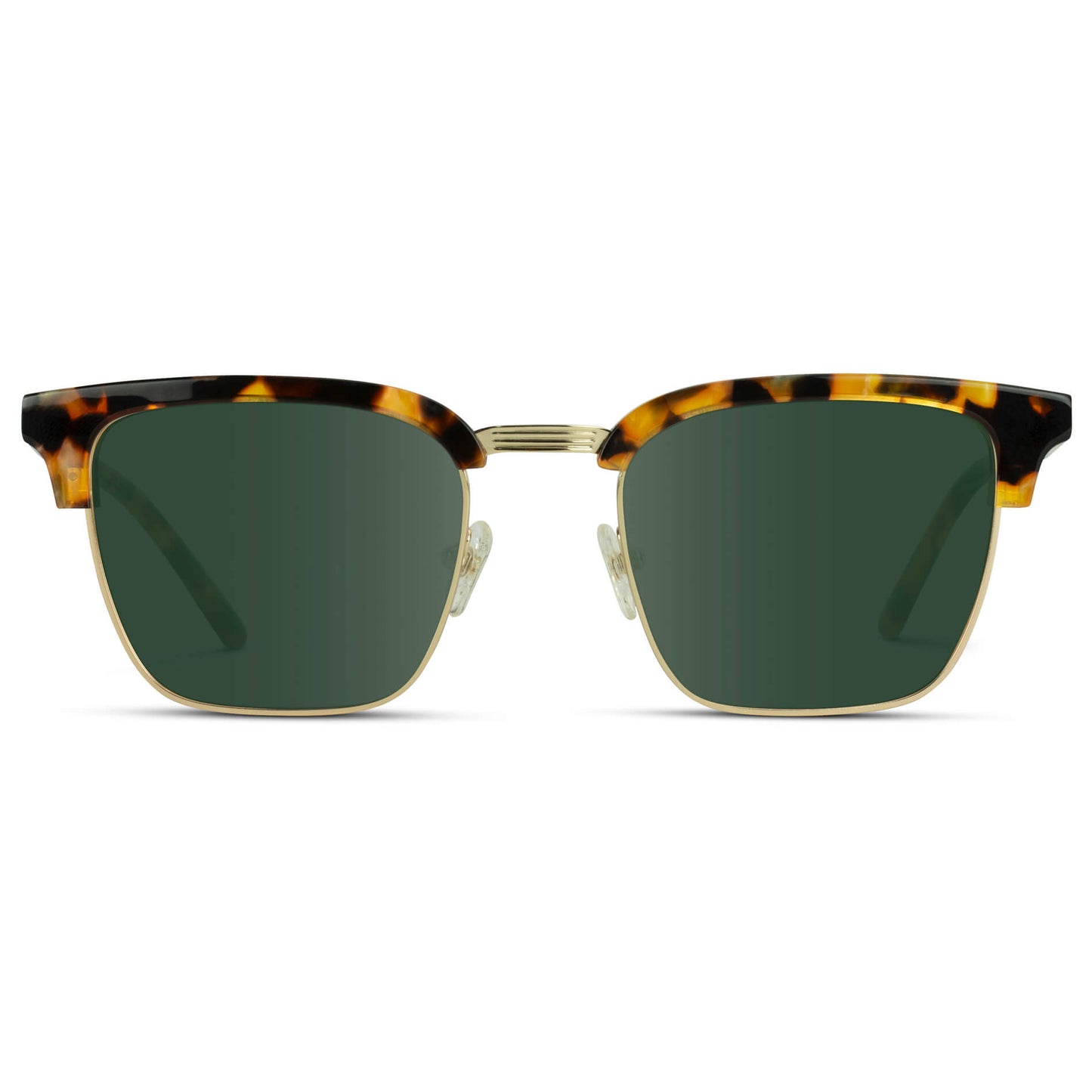 Blaze Tortoise / G15 Lens || Classic Tortoise Horn Rimmed Prescription Sunglasses with Green Lenses