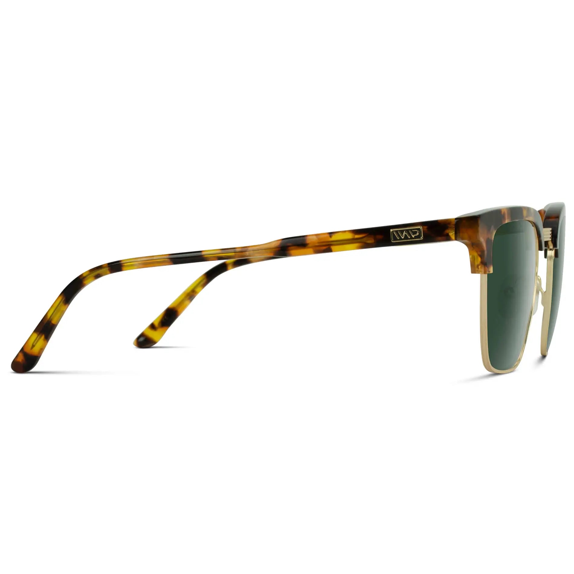 Blaze Tortoise / G15 || Men's Classic Tortoise Frame Horn Rimmed Prescription Sunglasses with Green Lenses