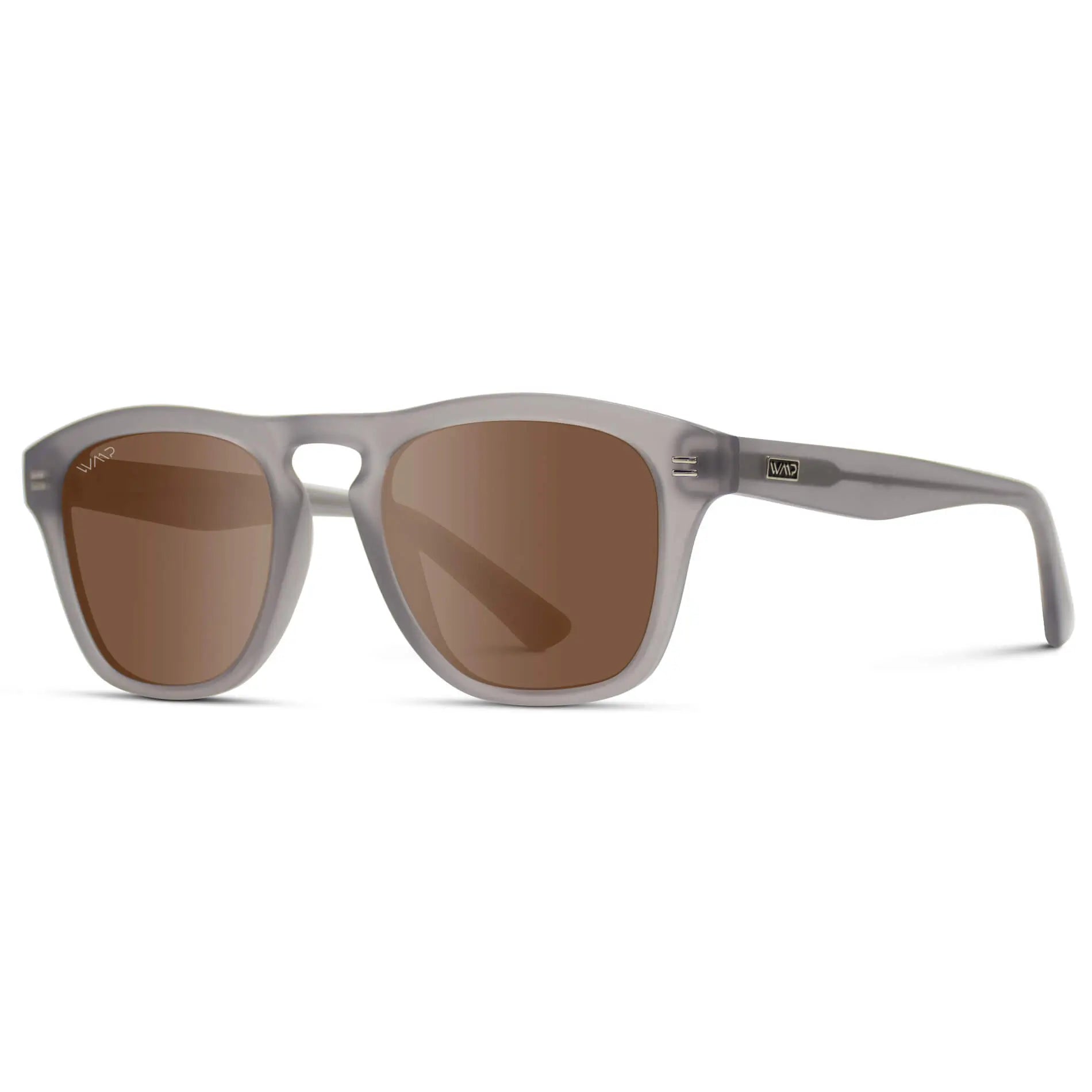 Moonrock Grey / Brown Lens || Acetate Sunglasses in Moonrock Grey with Brown Polarized Lenses