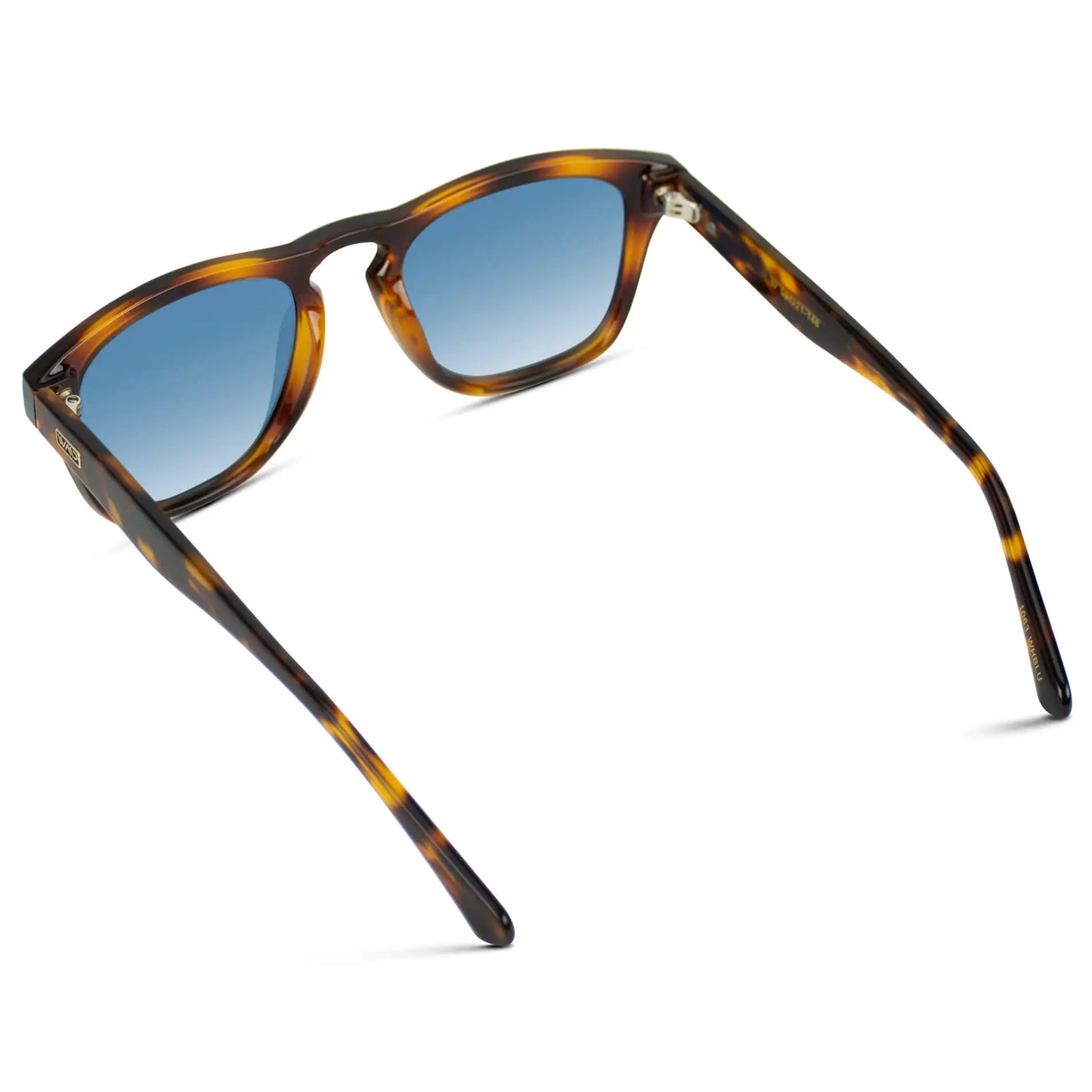 Whiskey Brown Tortoise / Blue Gradient Lens || Whiskey Brown Tortoise Frame with Blue Gradient Polarized Lenses