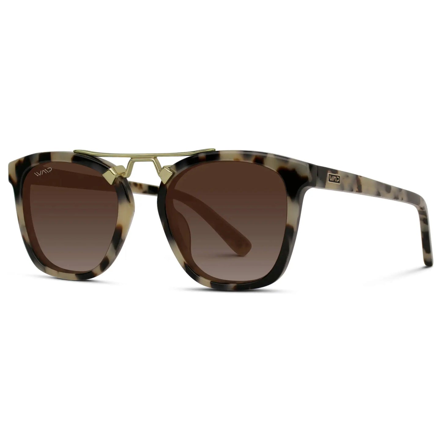 Beige Tortoise / Brown Gradient Lens || Trendy Beige Tortoise Frame with Polarized Brown Gradient Lenses