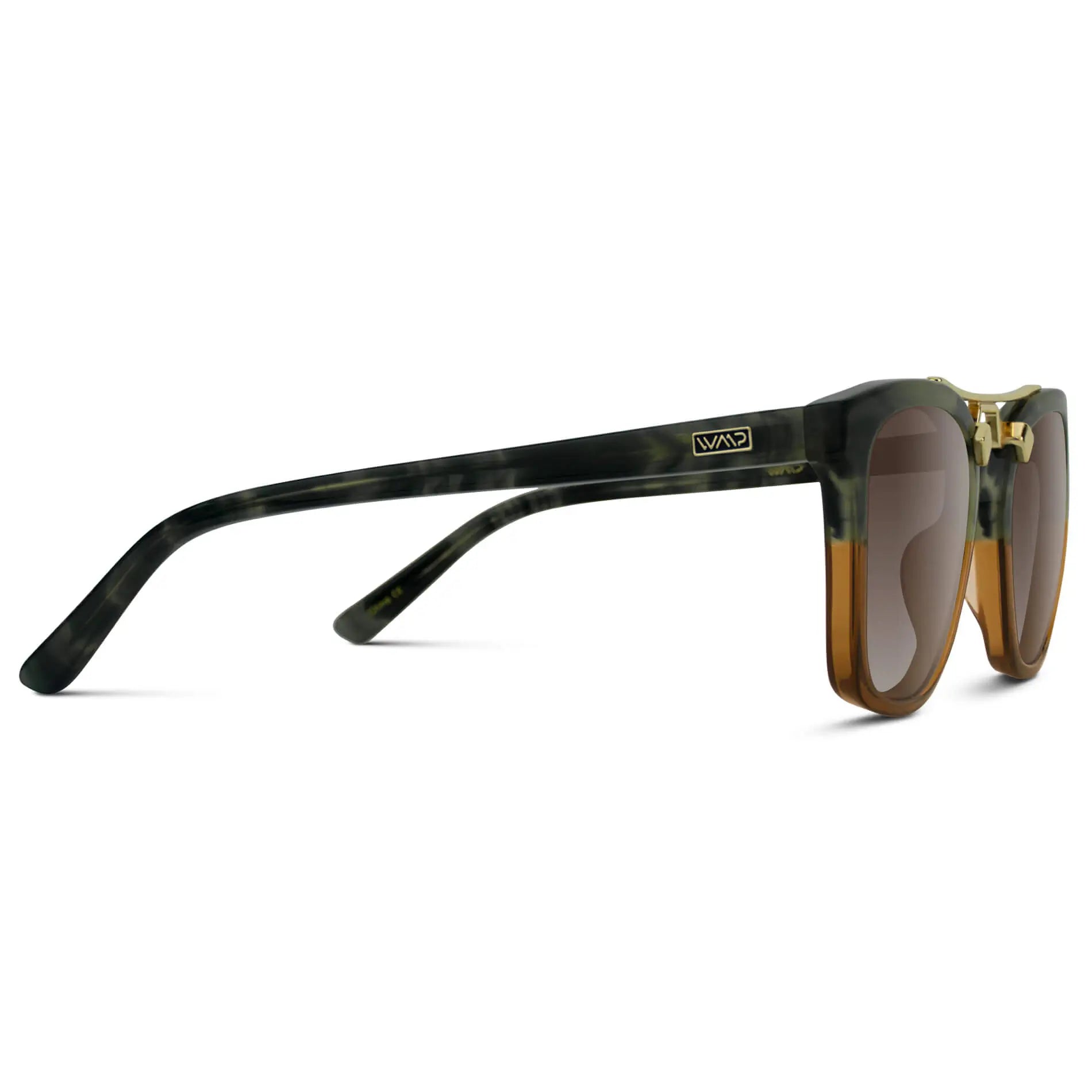Desert Sage / Brown Gradient Lens || Trendy Desert Sage Frame with Polarized Brown Gradient Lenses
