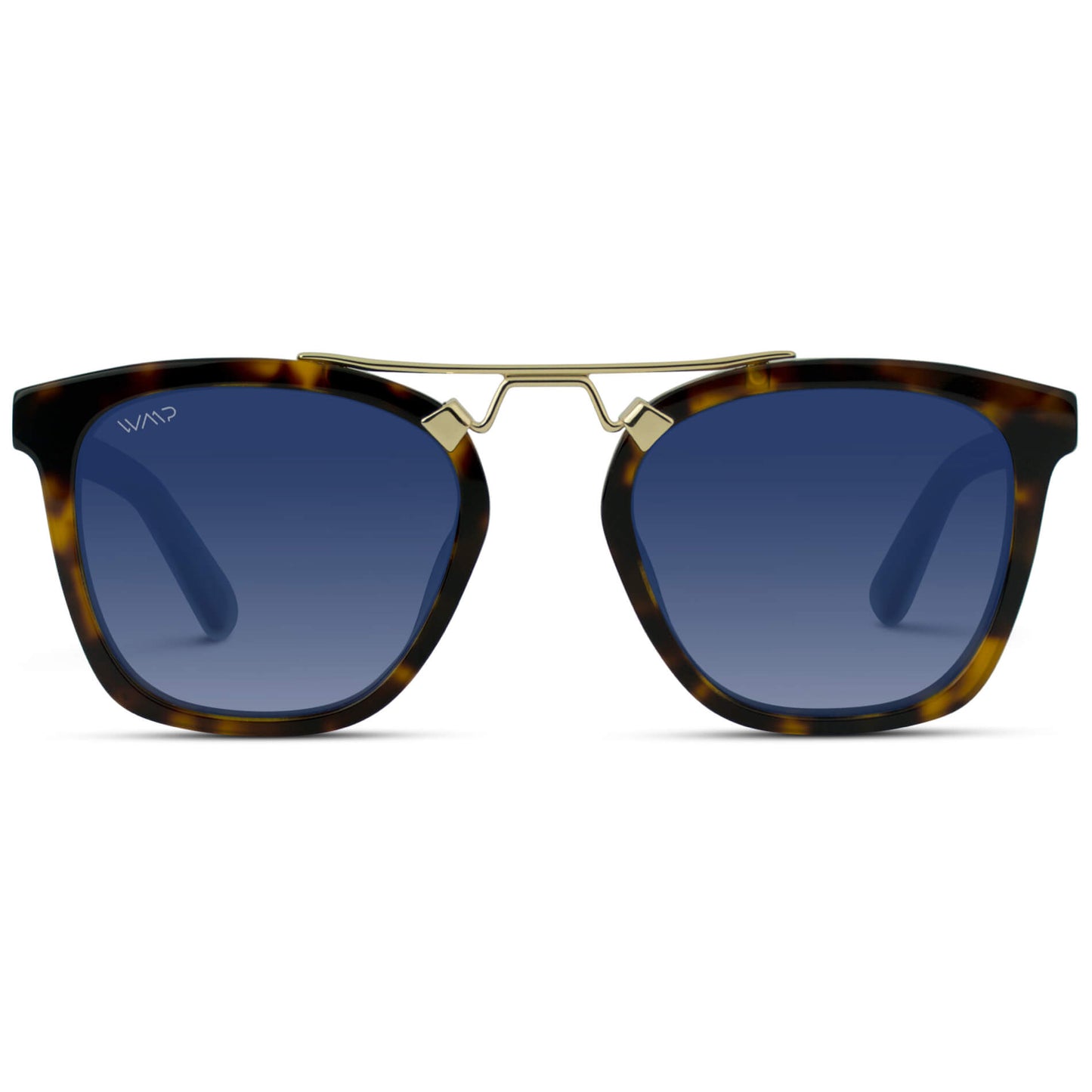 Whiskey Brown Tortoise / Blue Gradient Lens