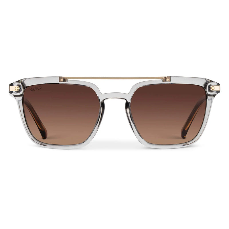 Connor | Polarized - Crystal Ice Grey / Brown Gradient Lens