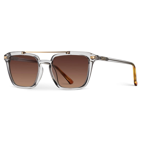 Connor | Polarized - Crystal Ice Grey / Brown Gradient Lens