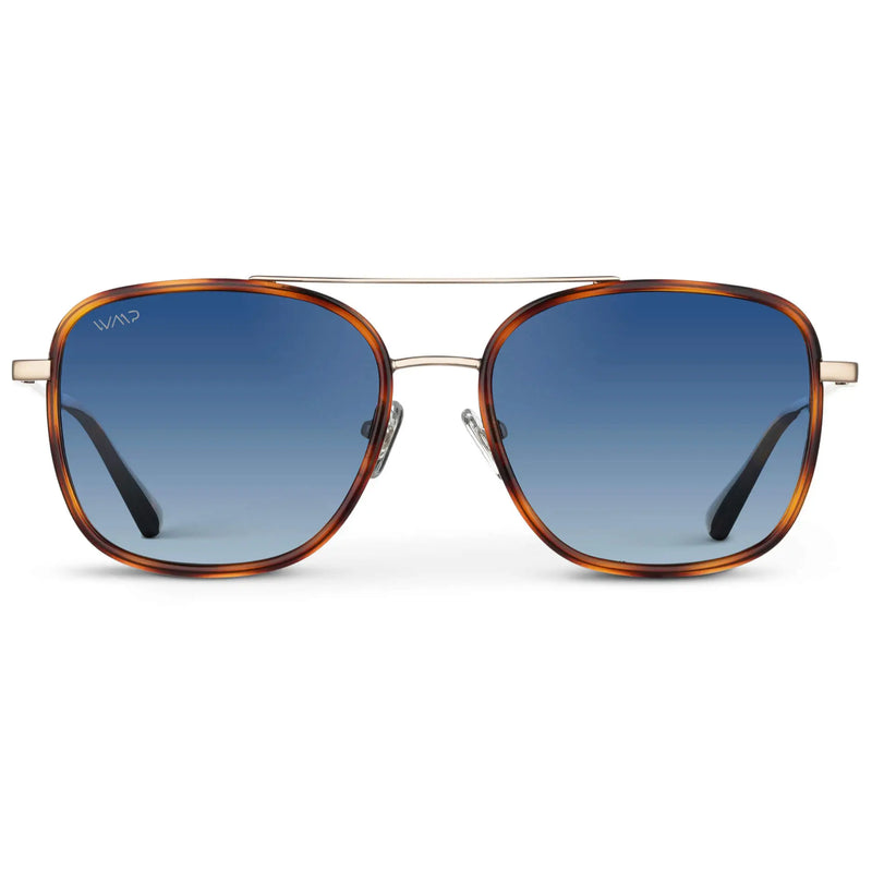 Gia | Polarized - Brown Tortoise / Gradient Blue Lens